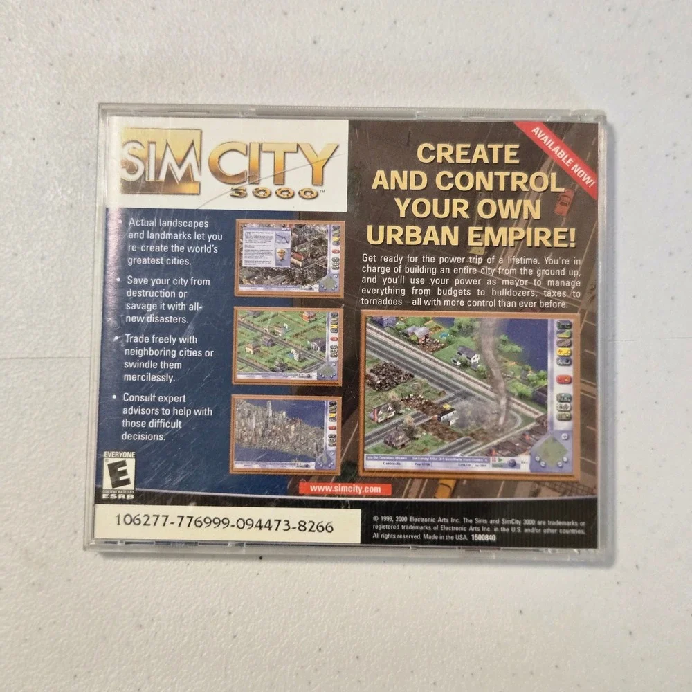 VTG The Sims Life Simulator 2000 PC Game Jewel Case Manual USA Electronic Arts